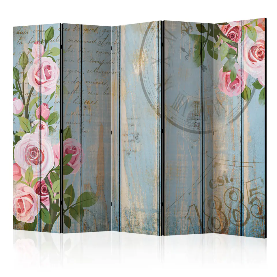 ⁨5-piece screen - Vintage garden II [Room Dividers] (size 225x172)⁩ at Wasserman.eu