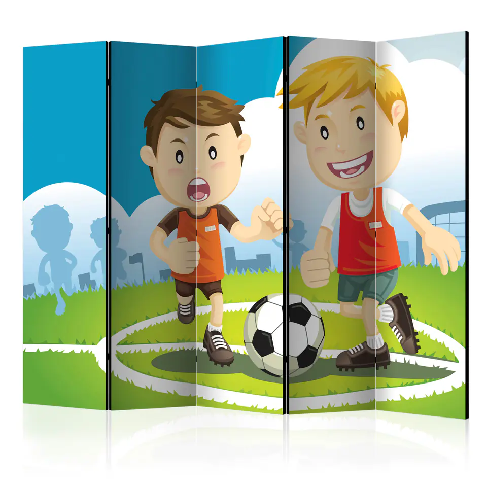 ⁨5-piece screen - Pitch II [Room Dividers] (size 225x172)⁩ at Wasserman.eu