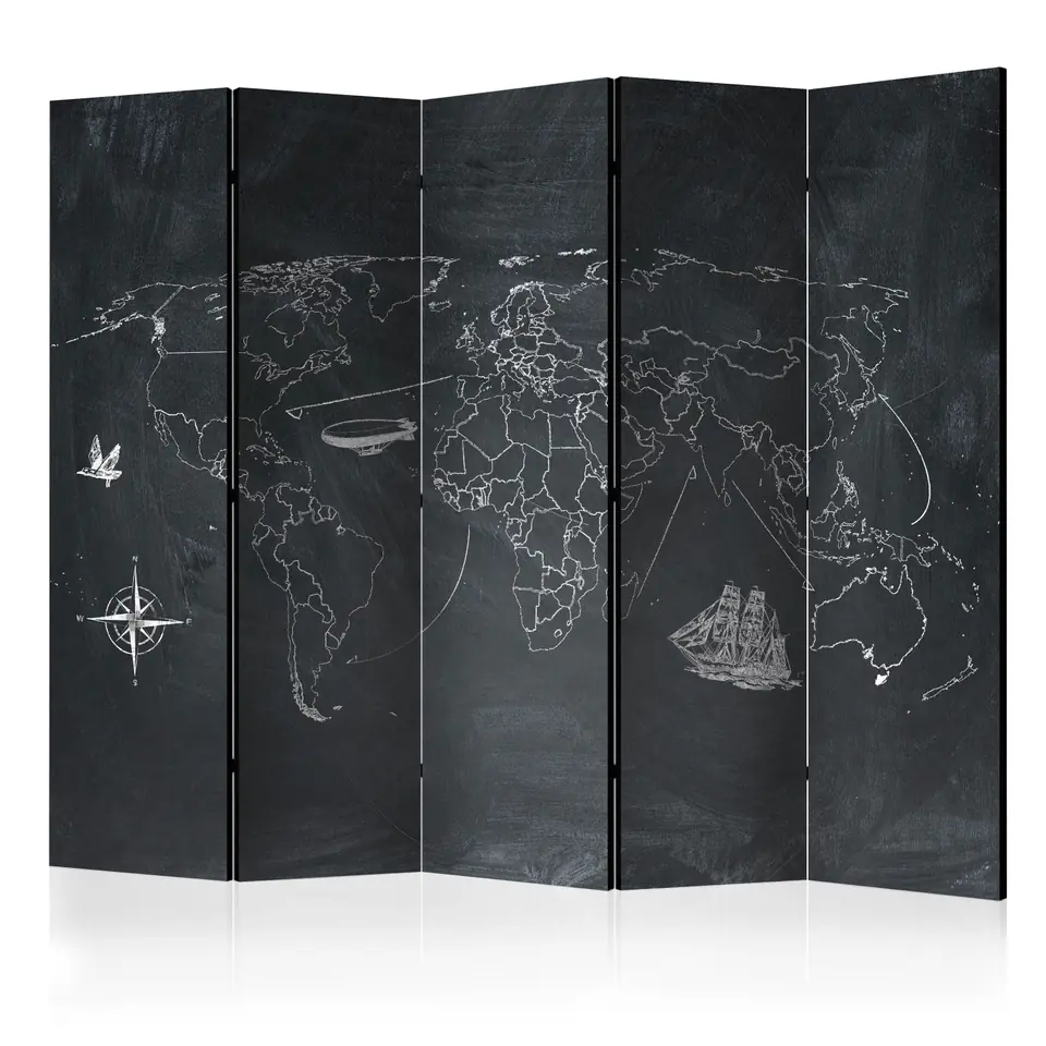 ⁨5-piece screen - Small and large travel II [Room Dividers] (size 225x172)⁩ at Wasserman.eu