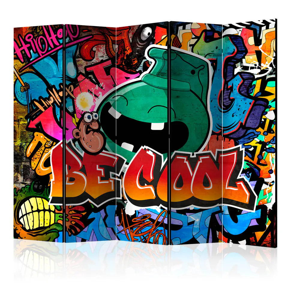 ⁨Parawan - Be Cool II [Room Dividers] (rozmiar 225x172, wykończenie Dwustronny)⁩ w sklepie Wasserman.eu