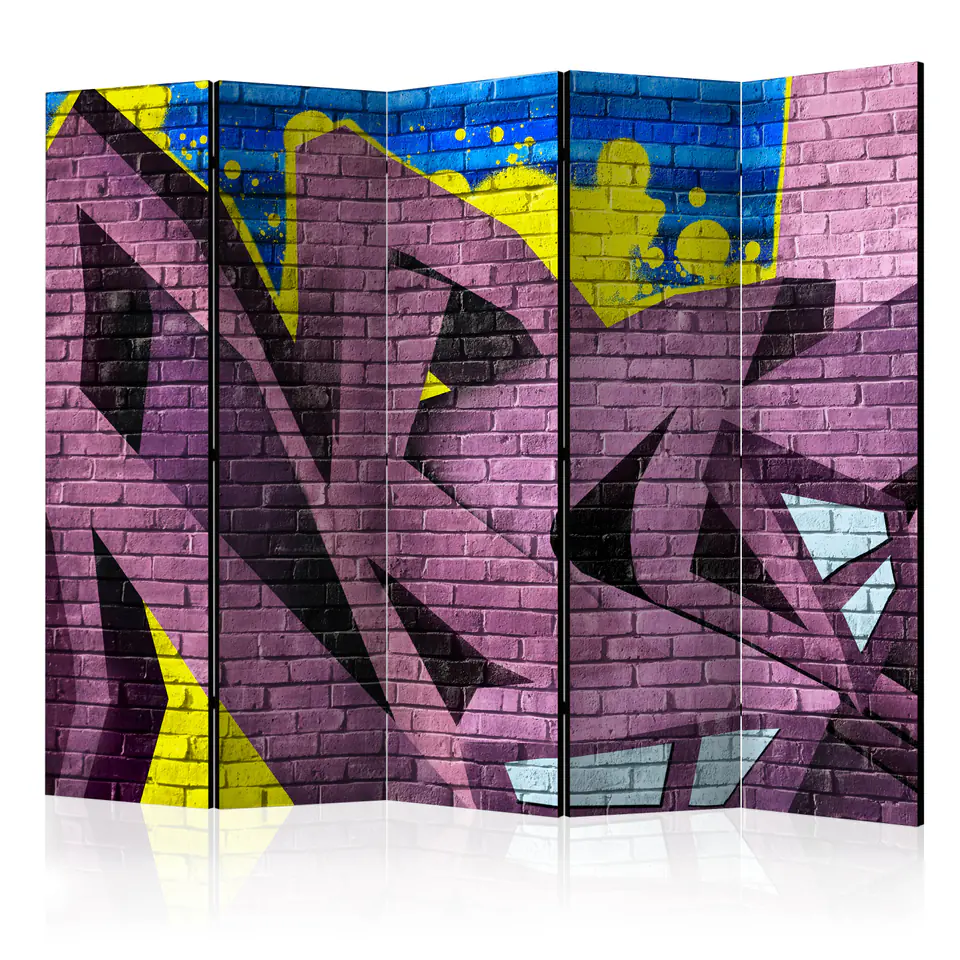 ⁨5-piece screen - Street art - graffiti II [Room Dividers] (size 225x172)⁩ at Wasserman.eu