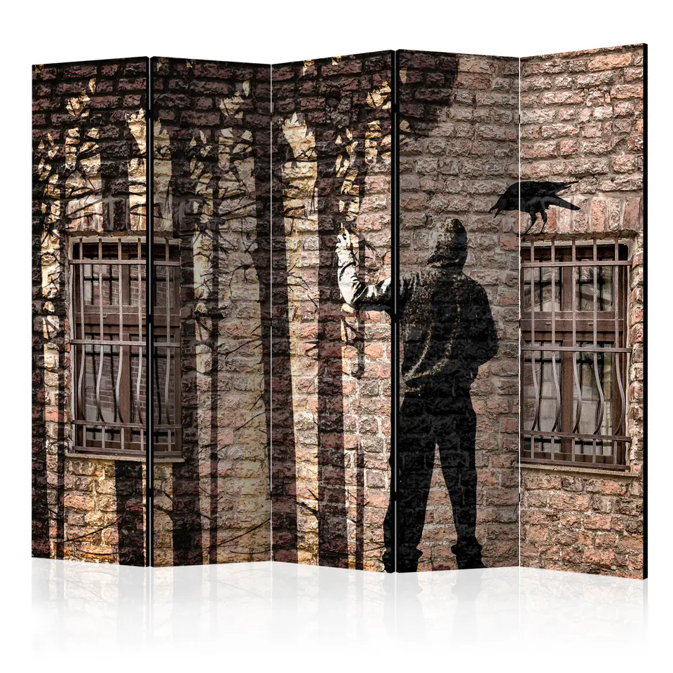 ⁨5-piece screen - Urban Jungle II [Room Dividers] (size 225x172)⁩ at Wasserman.eu