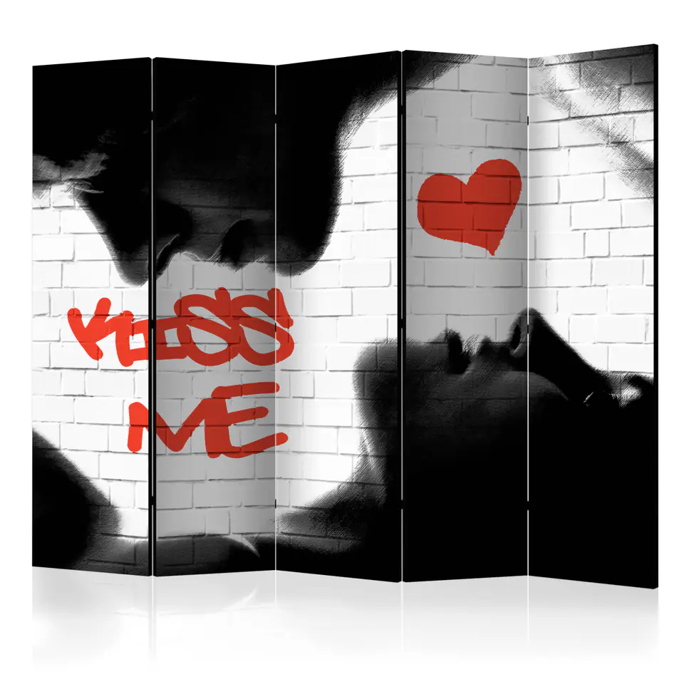 ⁨Screen 5-piece - Kiss me II [Room Dividers] (size 225x172)⁩ at Wasserman.eu