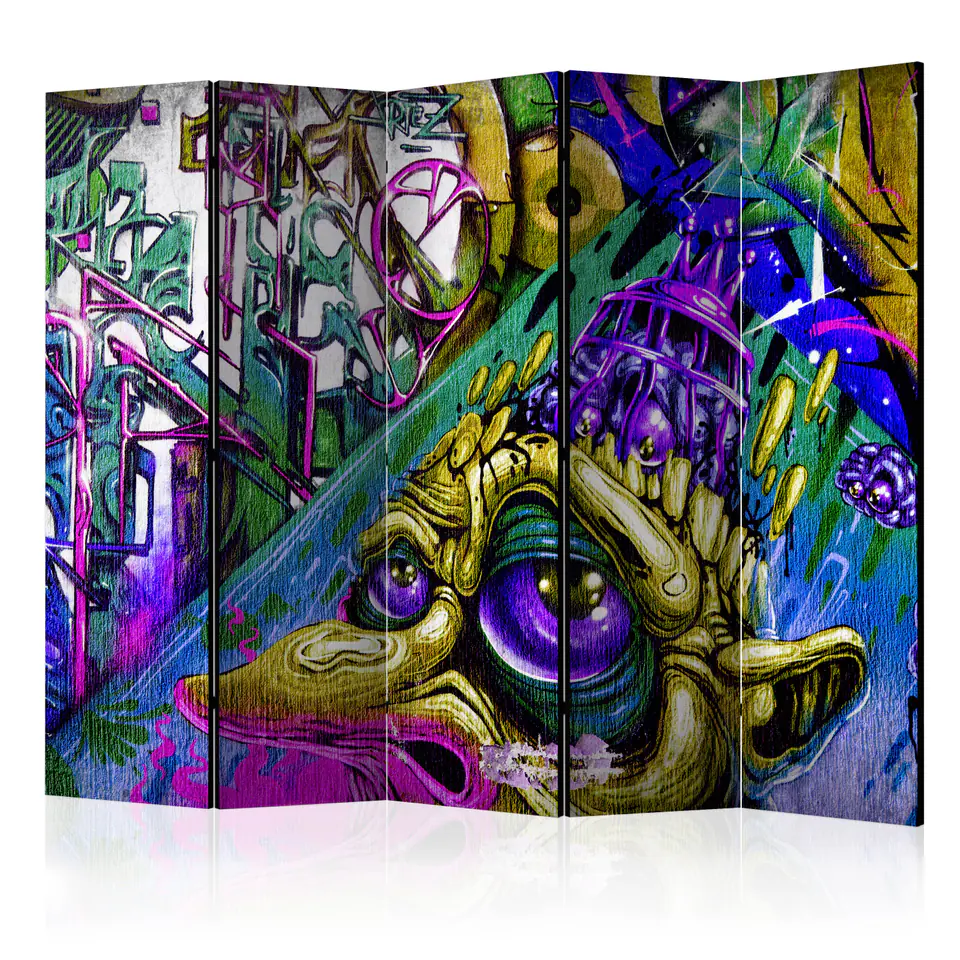 ⁨5-piece screen - City of Goblins II [Room Dividers] (size 225x172)⁩ at Wasserman.eu