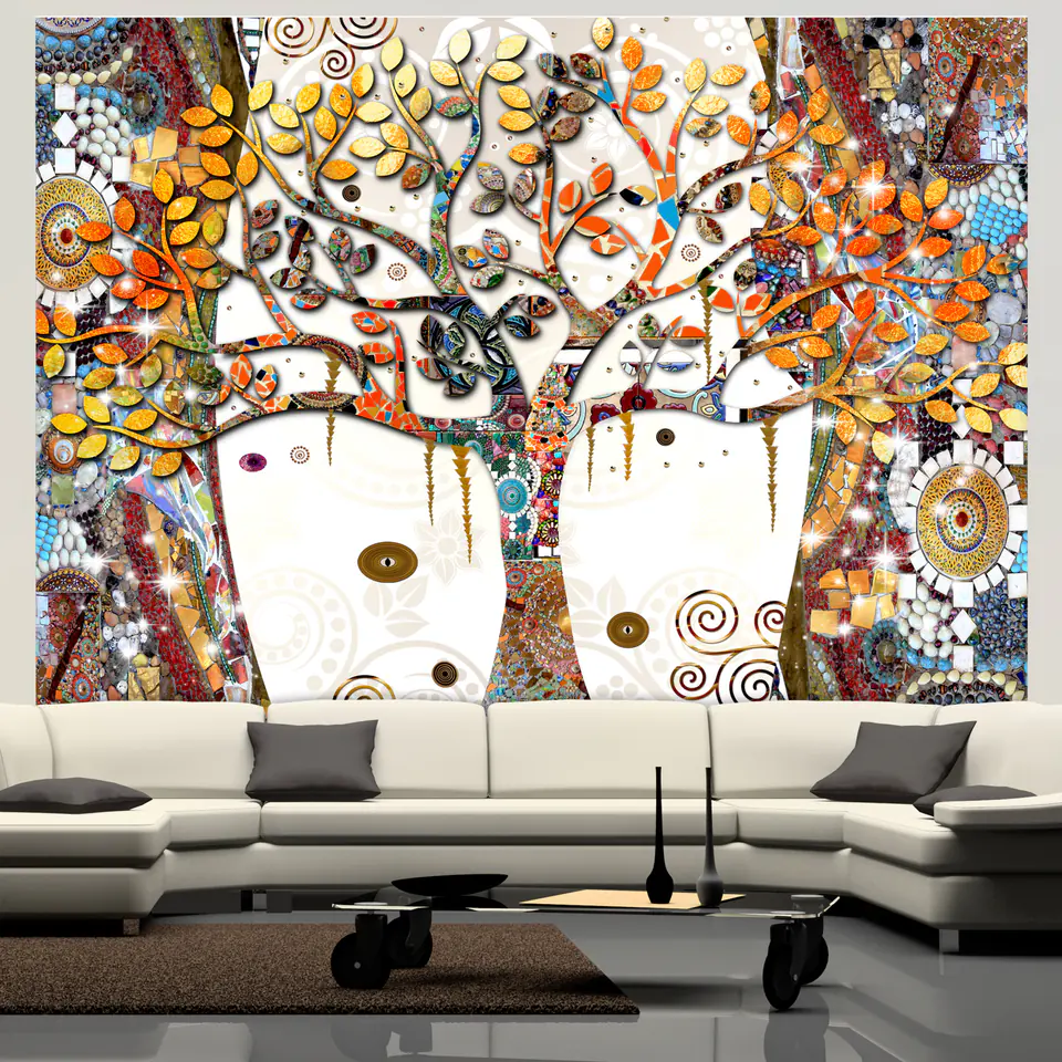 ⁨Wall mural - Decorated tree (size 100x70)⁩ at Wasserman.eu