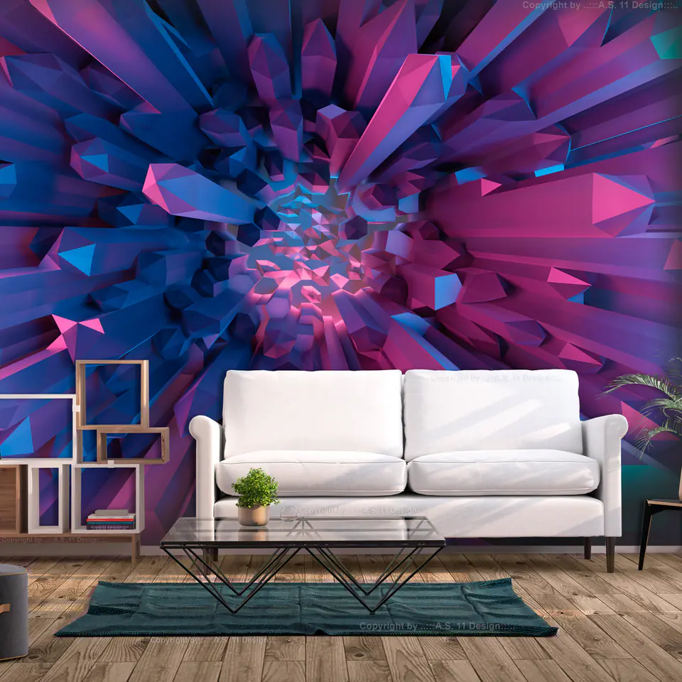 ⁨Wall mural - Heart of crystal (size 100x70)⁩ at Wasserman.eu