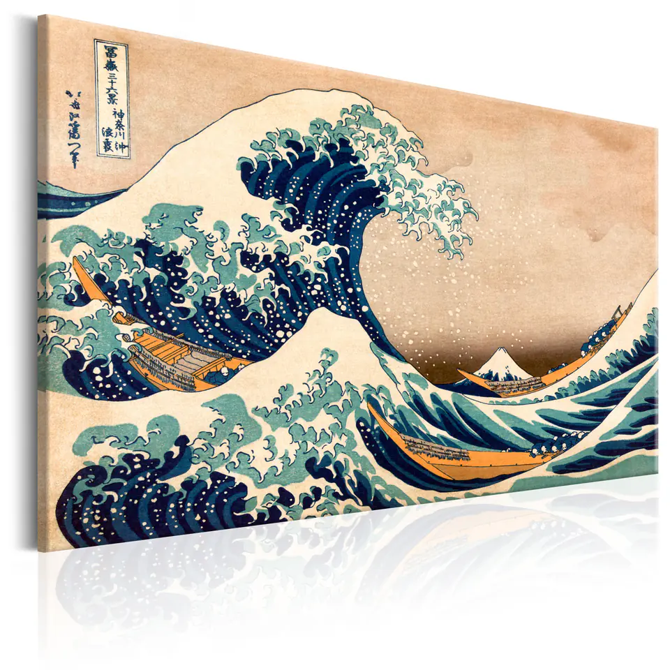 ⁨Picture - The Great Wave in Kanagawa (Reproduction) (size 60x40)⁩ at Wasserman.eu