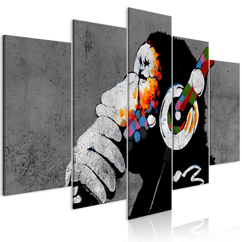 ⁨Picture - Hot Rhythms (5-piece), wide (size 100x50)⁩ at Wasserman.eu