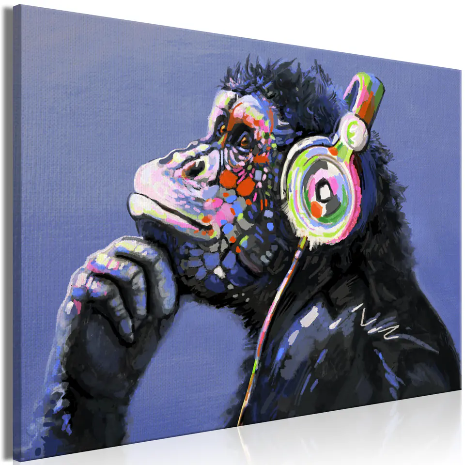 ⁨Picture - Musical monkey (size 90x60)⁩ at Wasserman.eu