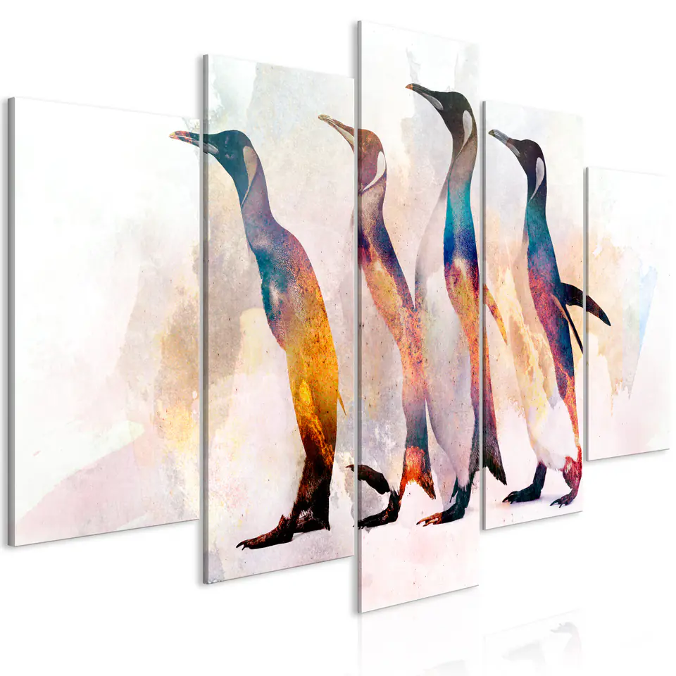 ⁨Picture - Penguin Hiking (5-piece) Wide (size 100x50)⁩ at Wasserman.eu