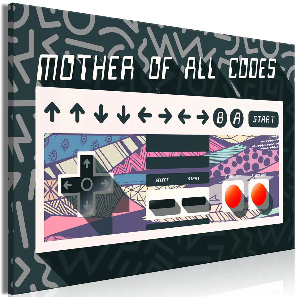 ⁨Obraz - Mother of all codes (1-częściowy) szeroki (rozmiar 60x40, wykończenie Premium Print)⁩ w sklepie Wasserman.eu