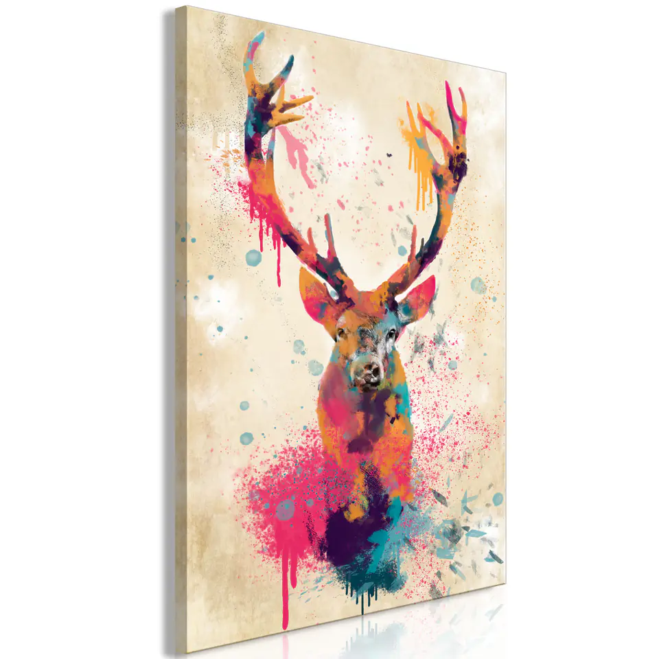 ⁨Painting - Watercolor deer (1-piece) vertical (size 40x60)⁩ at Wasserman.eu