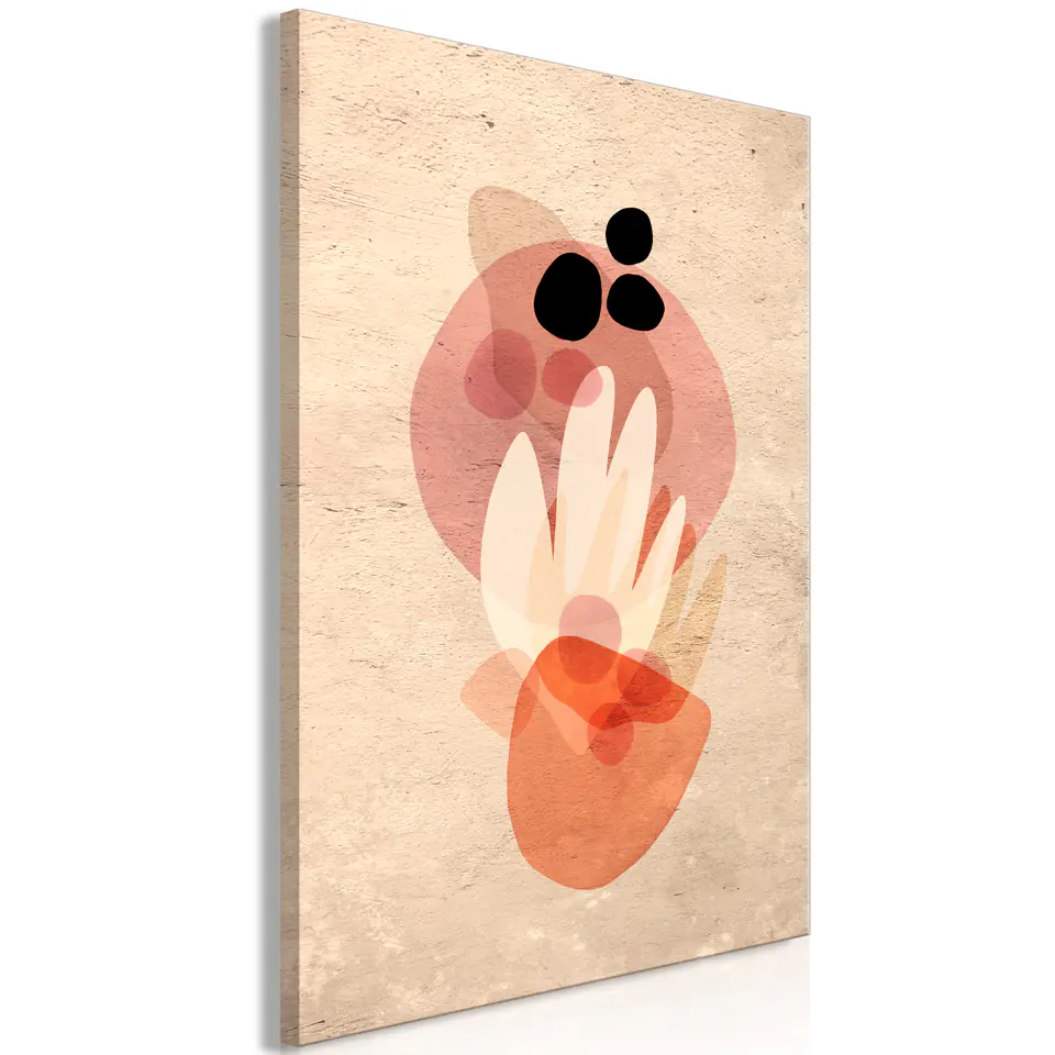 ⁨Obraz - Roślinny totem (1-częściowy) pionowy (rozmiar 60x90, wykończenie Standard)⁩ w sklepie Wasserman.eu