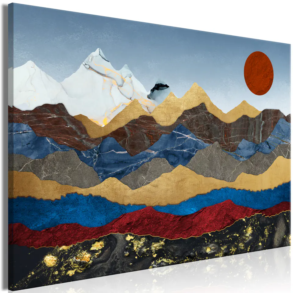 ⁨Picture - Heart of the mountain (1-piece) wide (size 90x60)⁩ at Wasserman.eu