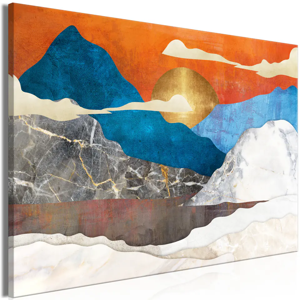 ⁨Picture - Mountain idyll (1-piece) wide (size 90x60)⁩ at Wasserman.eu