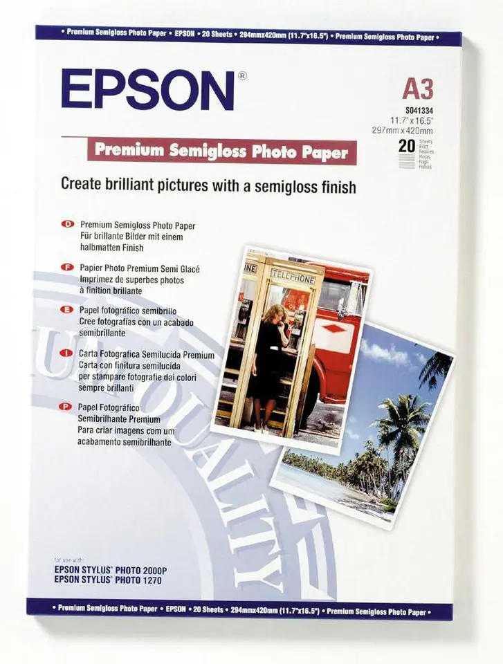 Ph.Paper Prem. SemiGlos A3+/ 20 sheets/ 251g/sq at Wasserman.eu