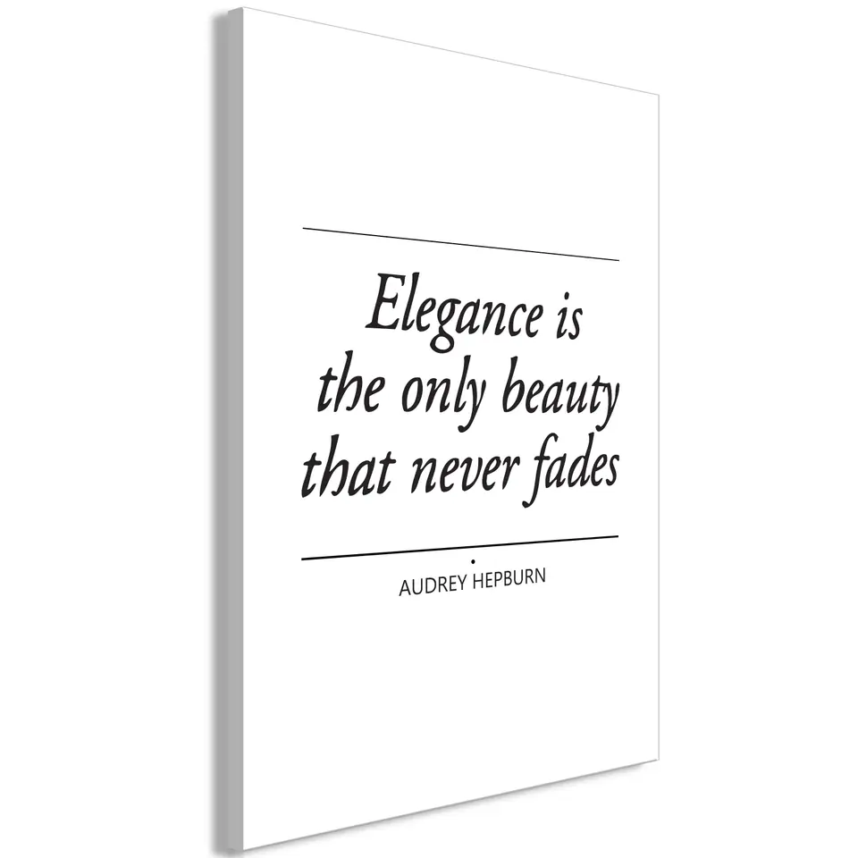 ⁨Image - Hepburn Quote (1-piece) vertical (size 40x60)⁩ at Wasserman.eu