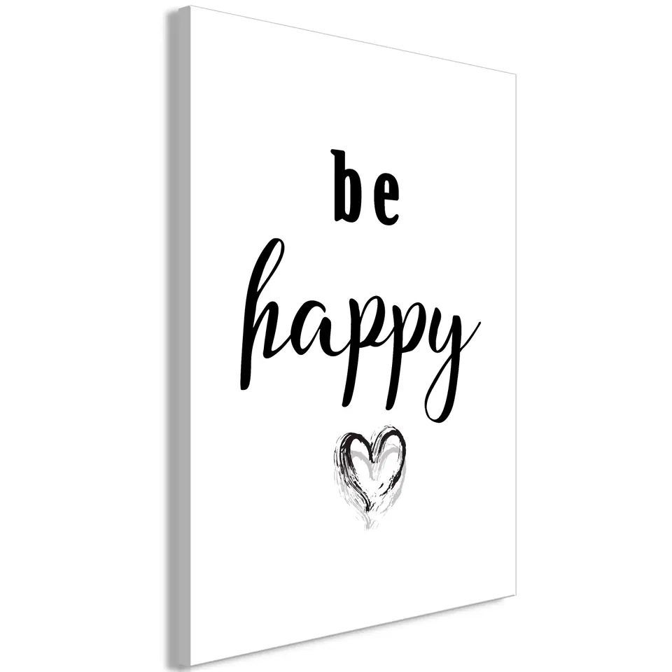 ⁨Obraz - Be happy (1-częściowy) pionowy (rozmiar 20x30, wykończenie Na płótnie włoskim)⁩ w sklepie Wasserman.eu
