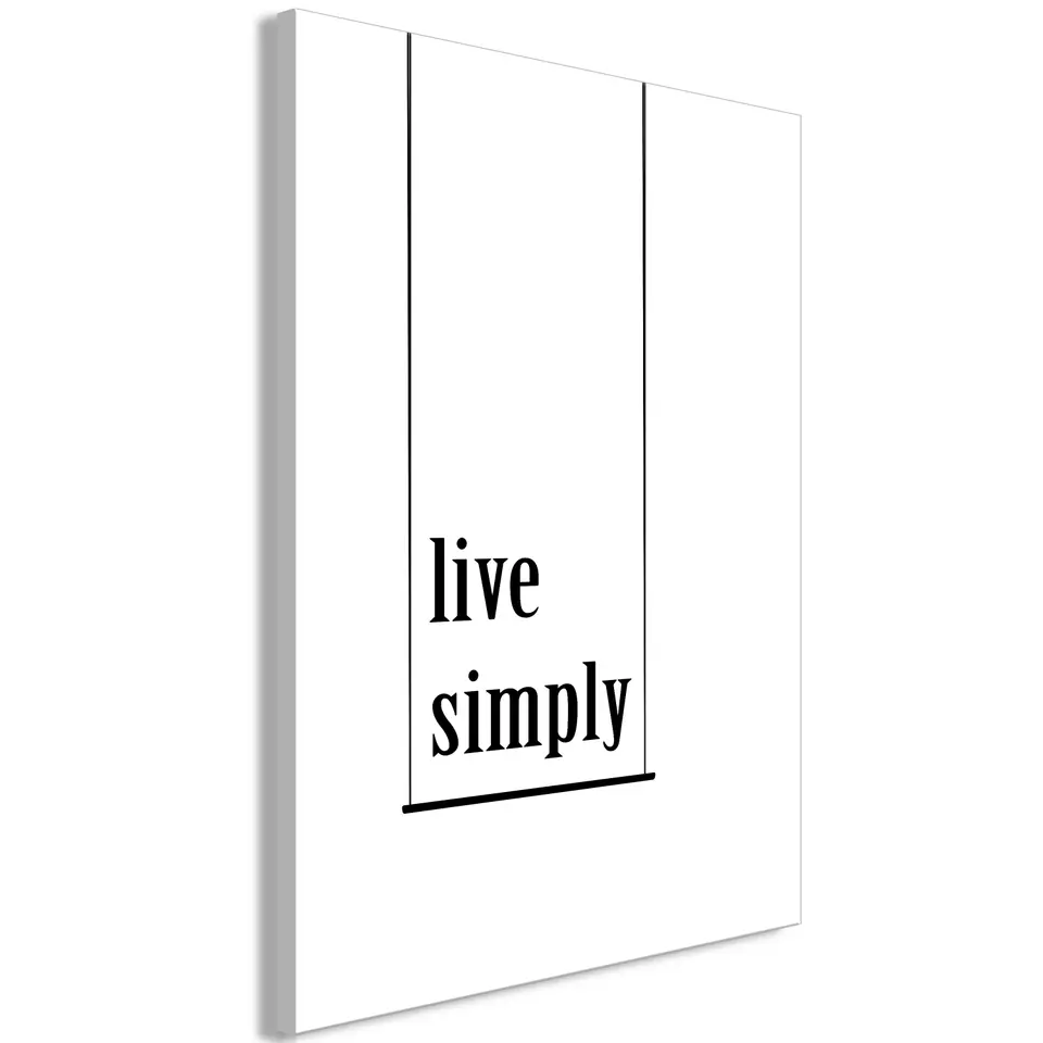⁨Obraz - Minimalistyczne hasło (1-częściowy) pionowy (rozmiar 80x120, wykończenie Premium Print)⁩ w sklepie Wasserman.eu