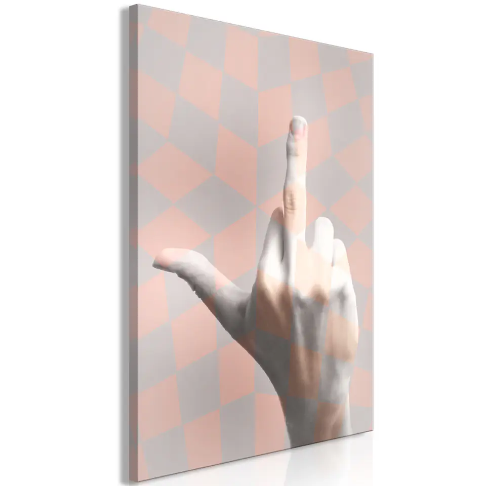 ⁨Obraz - F*ck you! (1-częściowy) pionowy (rozmiar 20x30, wykończenie Premium Print)⁩ w sklepie Wasserman.eu