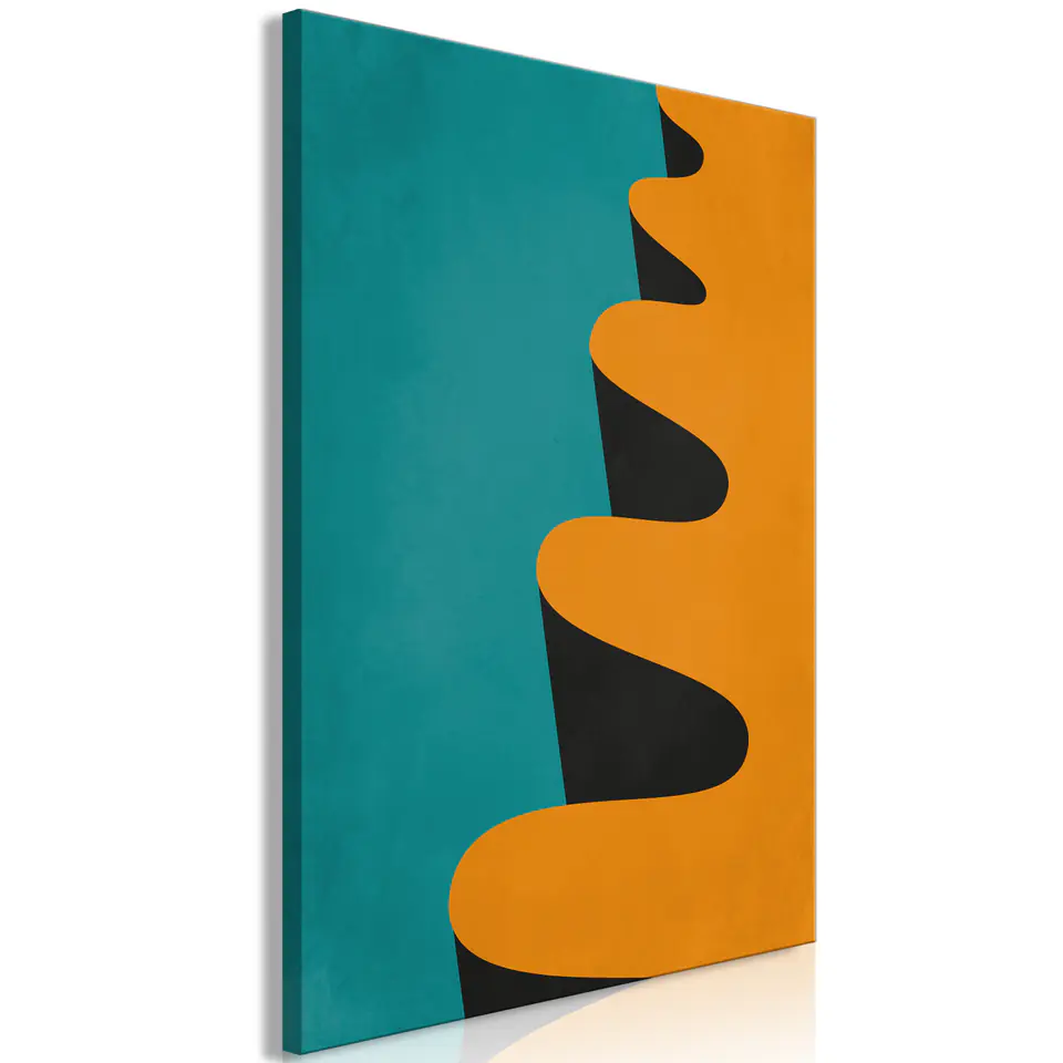 ⁨Image - Orange Wave (1-piece), vertical (size 40x60)⁩ at Wasserman.eu