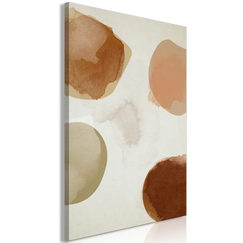 ⁨Picture - Beige Abstraction (1-piece), vertical (size 40x60)⁩ at Wasserman.eu