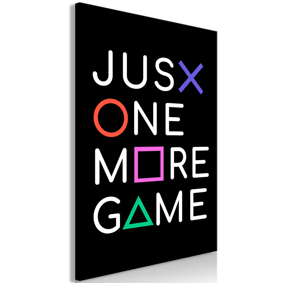 ⁨Obraz - Just One More Game (1-częściowy) pionowy (rozmiar 80x120, wykończenie Na płótnie włoskim)⁩ w sklepie Wasserman.eu