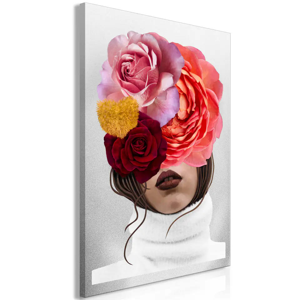 ⁨Picture - White turtleneck (1-piece) vertical (size 40x60)⁩ at Wasserman.eu