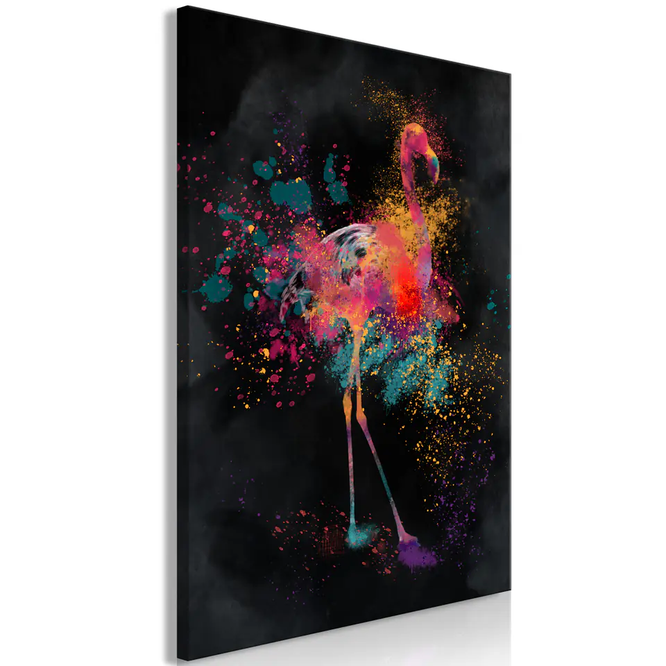 ⁨Picture - Flamingo color (1-piece), vertical (size 40x60)⁩ at Wasserman.eu