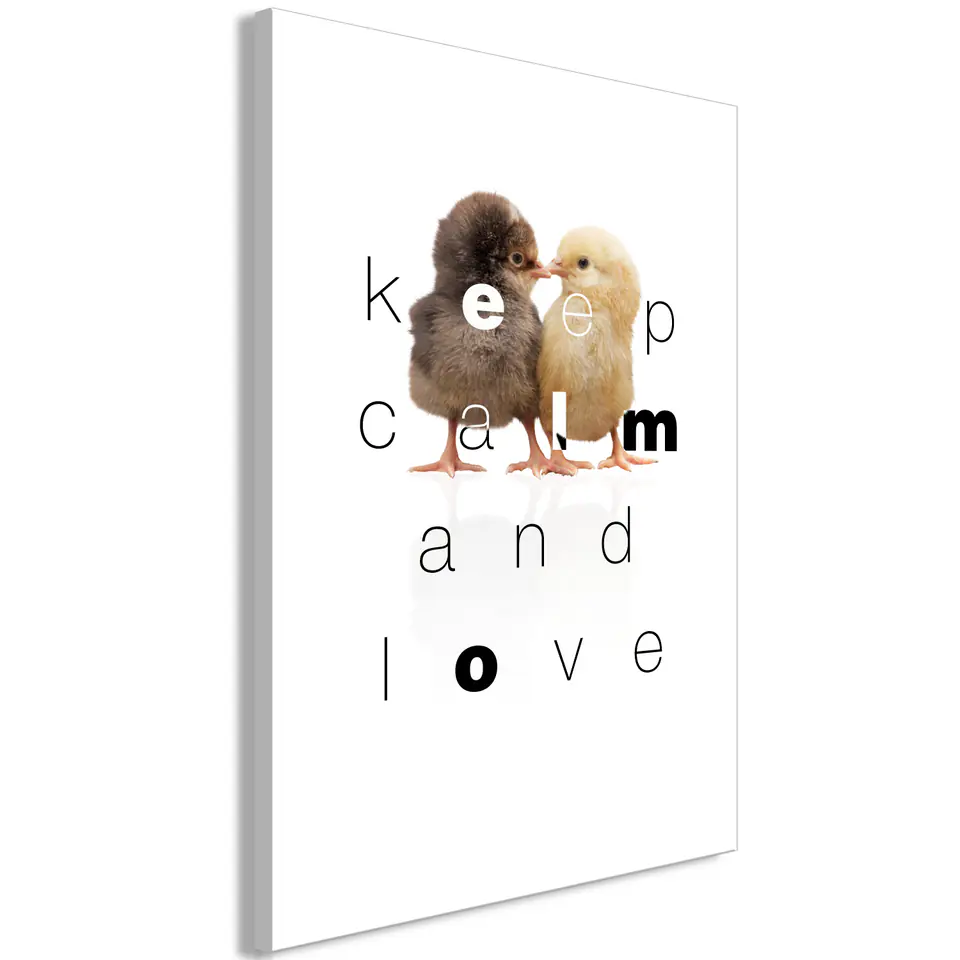 ⁨Picture - Keep Calm and Love (1-piece), vertical (size 40x60)⁩ at Wasserman.eu