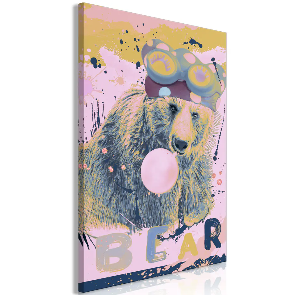 ⁨Picture - Teddy Bear and Balloon (1-piece), vertical (size 40x60)⁩ at Wasserman.eu
