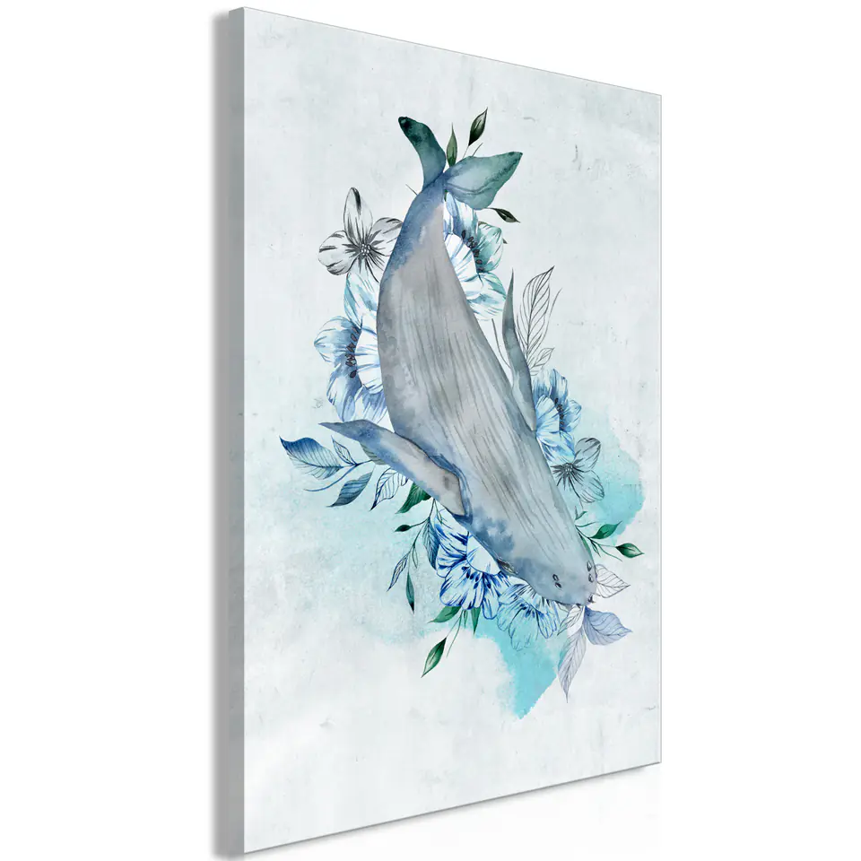 ⁨Obraz - Pani wieloryb (1-częściowy) pionowy (rozmiar 40x60, wykończenie Standard)⁩ w sklepie Wasserman.eu