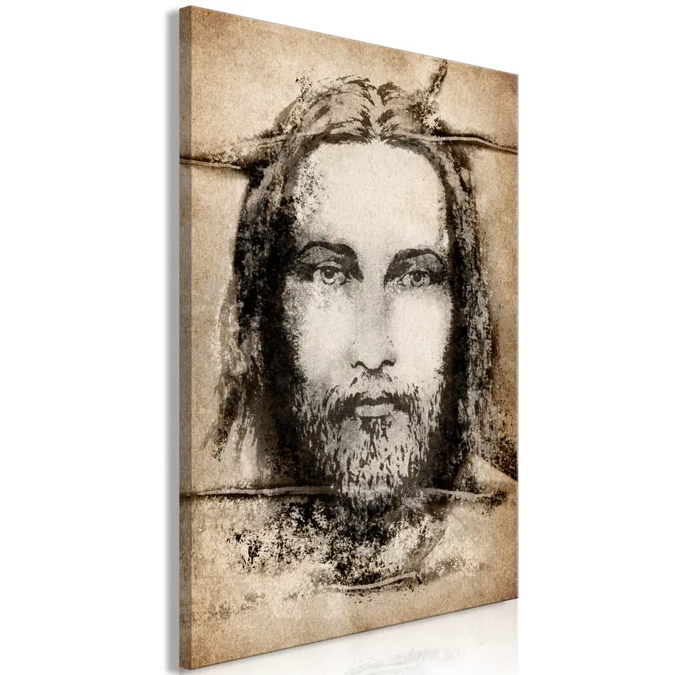 ⁨Picture - Shroud of Turin in sepia (1-piece) vertical (size 40x60)⁩ at Wasserman.eu