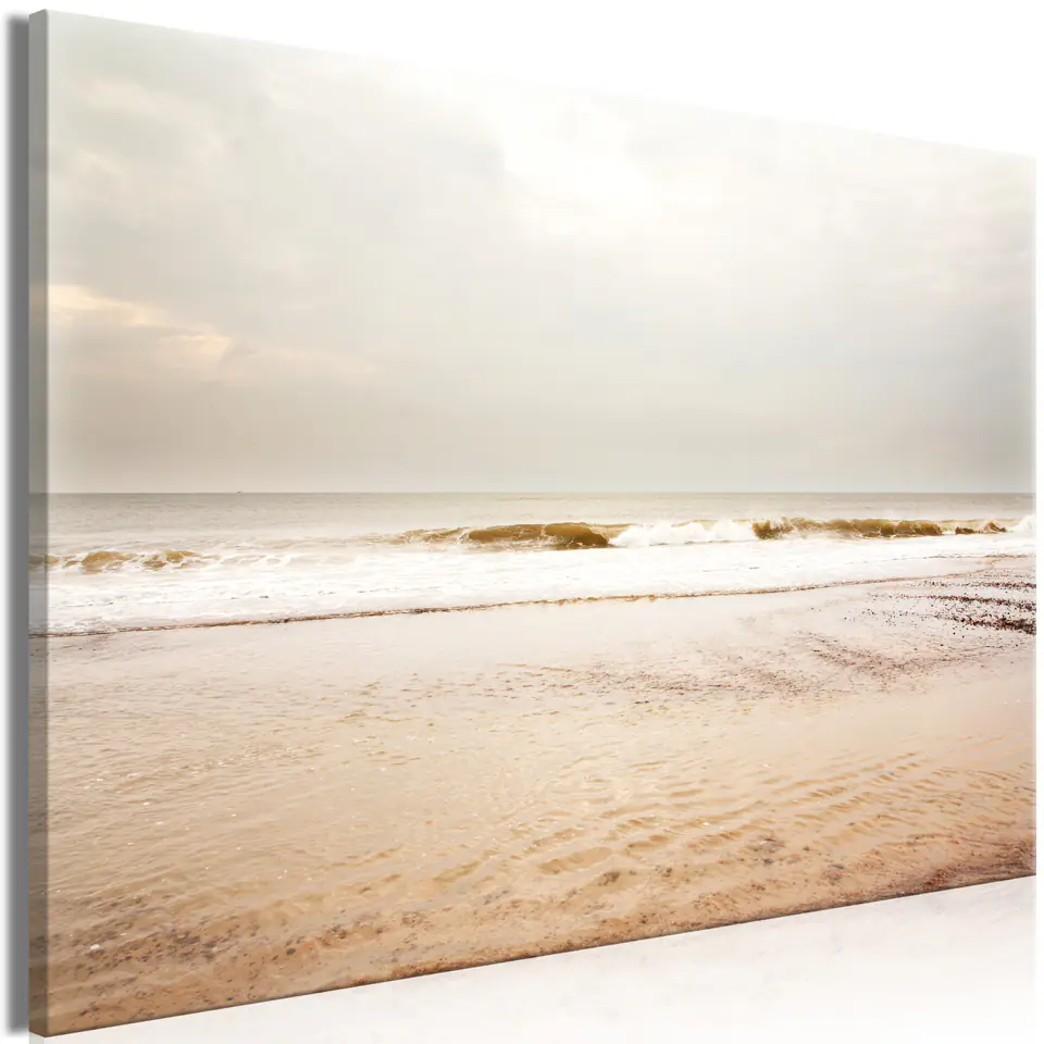 ⁨Obraz - Morze po burzy (1-częściowy) szeroki (rozmiar 90x60, wykończenie Premium Print)⁩ w sklepie Wasserman.eu