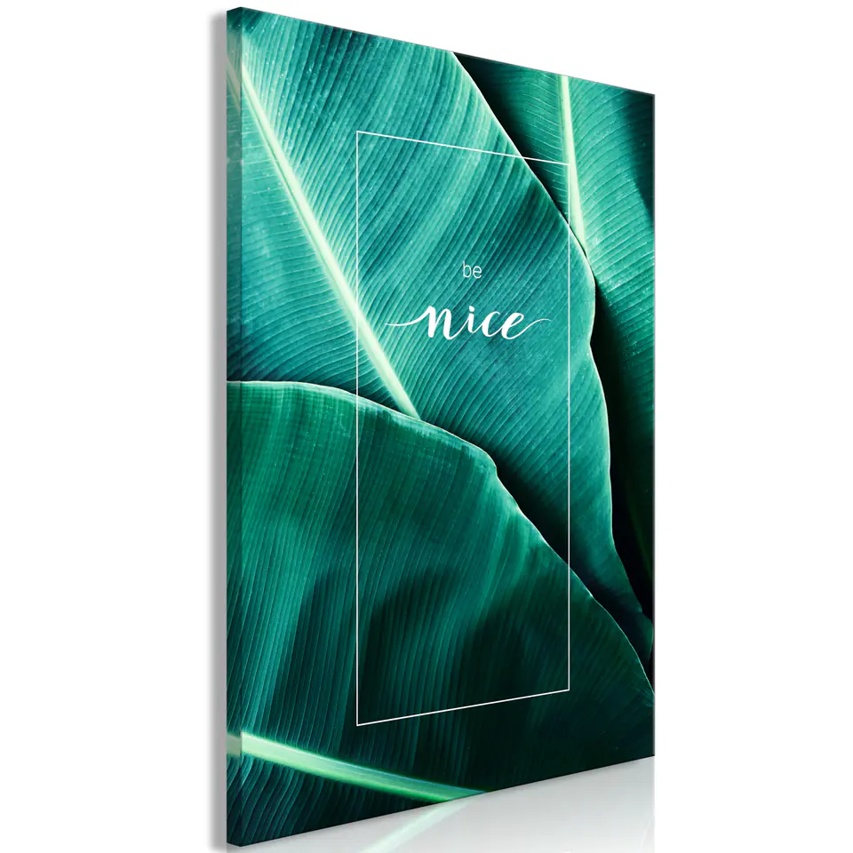⁨Image - Be nice (1-piece) vertical (size 40x60)⁩ at Wasserman.eu