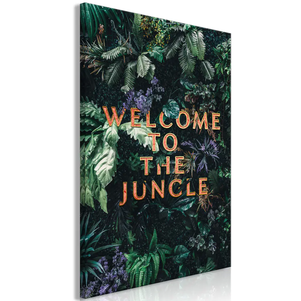 ⁨Picture - Welcome to the Junge (1-piece), vertical (size 40x60)⁩ at Wasserman.eu