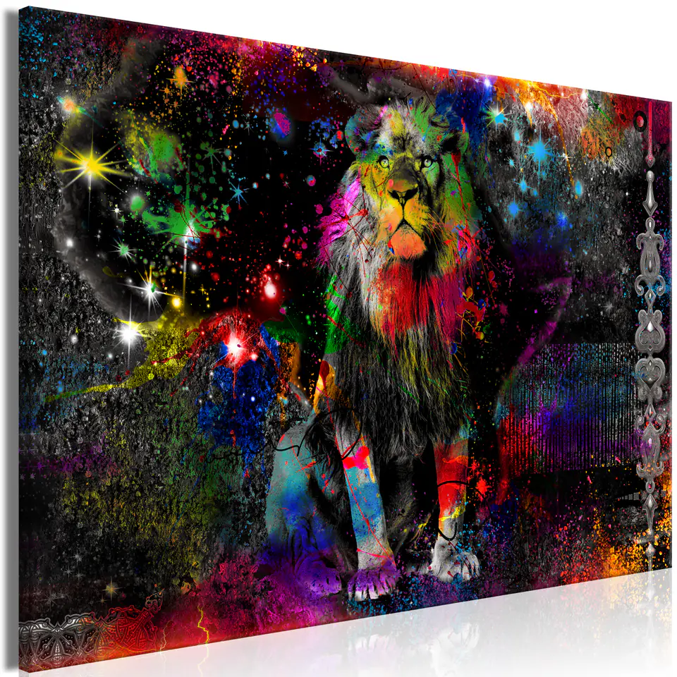 ⁨Picture - Colorful Africa (1-piece) wide (size 60x40)⁩ at Wasserman.eu