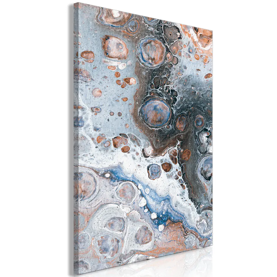 ⁨Obraz - Blue Sienna Marble (1-częściowy) pionowy (rozmiar 40x60, wykończenie Premium Print)⁩ w sklepie Wasserman.eu