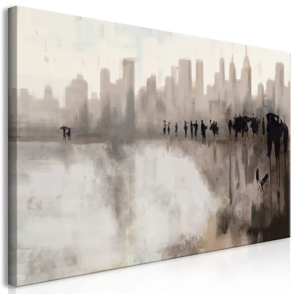 ⁨Painting - City in the Rain (1-piece) (size 70x35)⁩ at Wasserman.eu