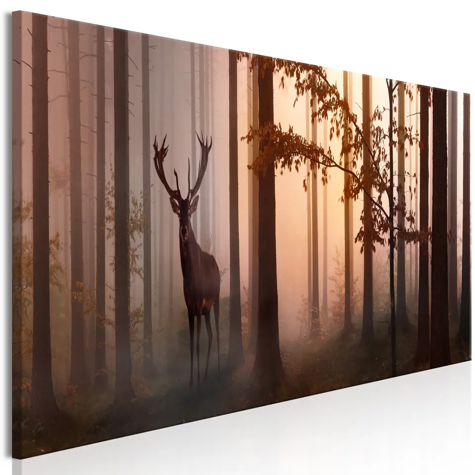 ⁨Obraz - Poranek (1-częściowy) wąski brązowy (rozmiar 150x50, wykończenie Premium Print)⁩ w sklepie Wasserman.eu