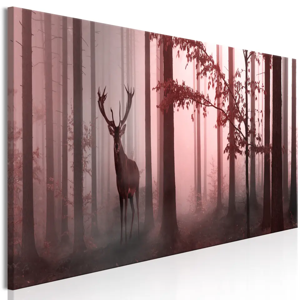 ⁨Obraz - Poranek (1-częściowy) wąski różowy (rozmiar 135x45, wykończenie Premium Print)⁩ w sklepie Wasserman.eu