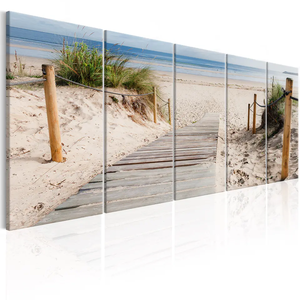 Picture - Beach after rain (size 200x80) at Wasserman.eu