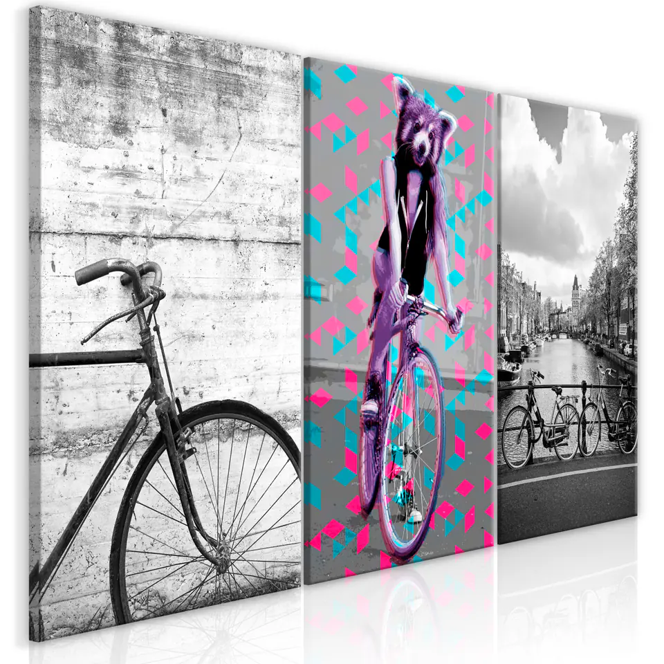 ⁨Painting - Bicycles (collection) (size 60x30)⁩ at Wasserman.eu