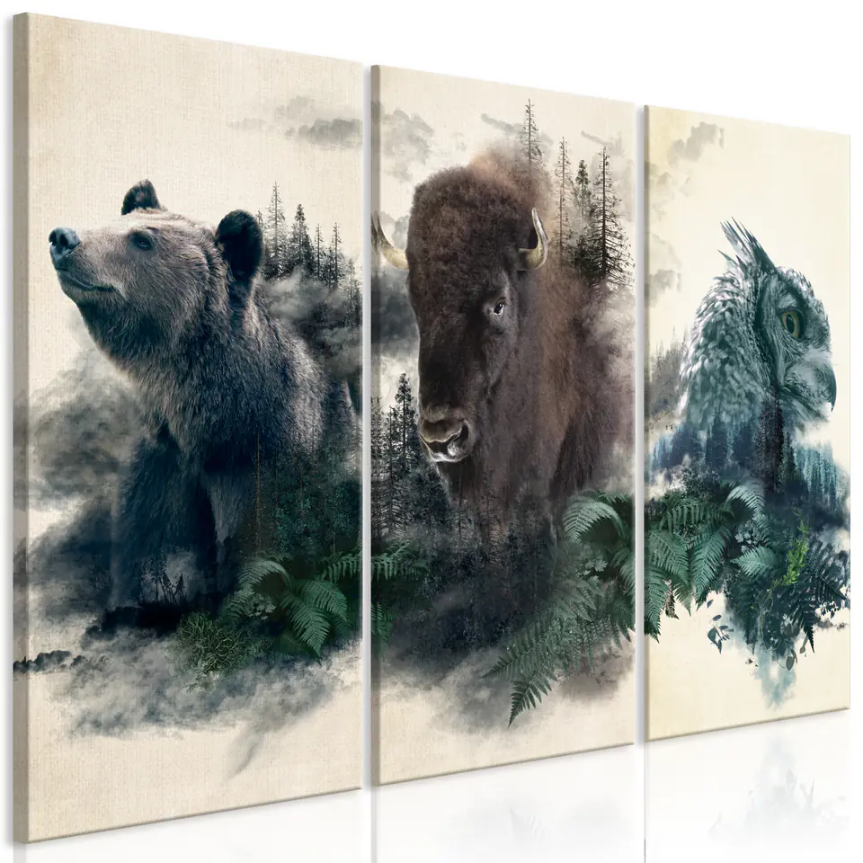 ⁨Picture - Nature (3-piece) (size 90x60)⁩ at Wasserman.eu