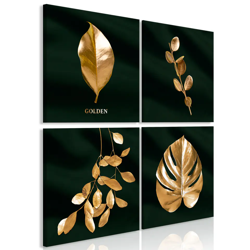 ⁨Picture - Floristic chic (4-piece) (size 40x40)⁩ at Wasserman.eu