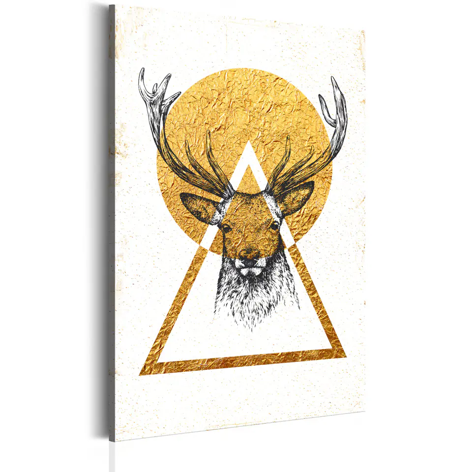 ⁨Painting - My House: Golden Deer (size 40x60)⁩ at Wasserman.eu