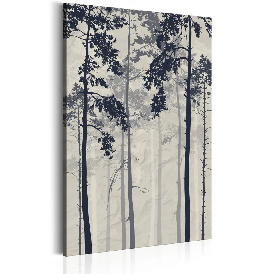 ⁨Painting - Forest in the fog (size 40x60)⁩ at Wasserman.eu