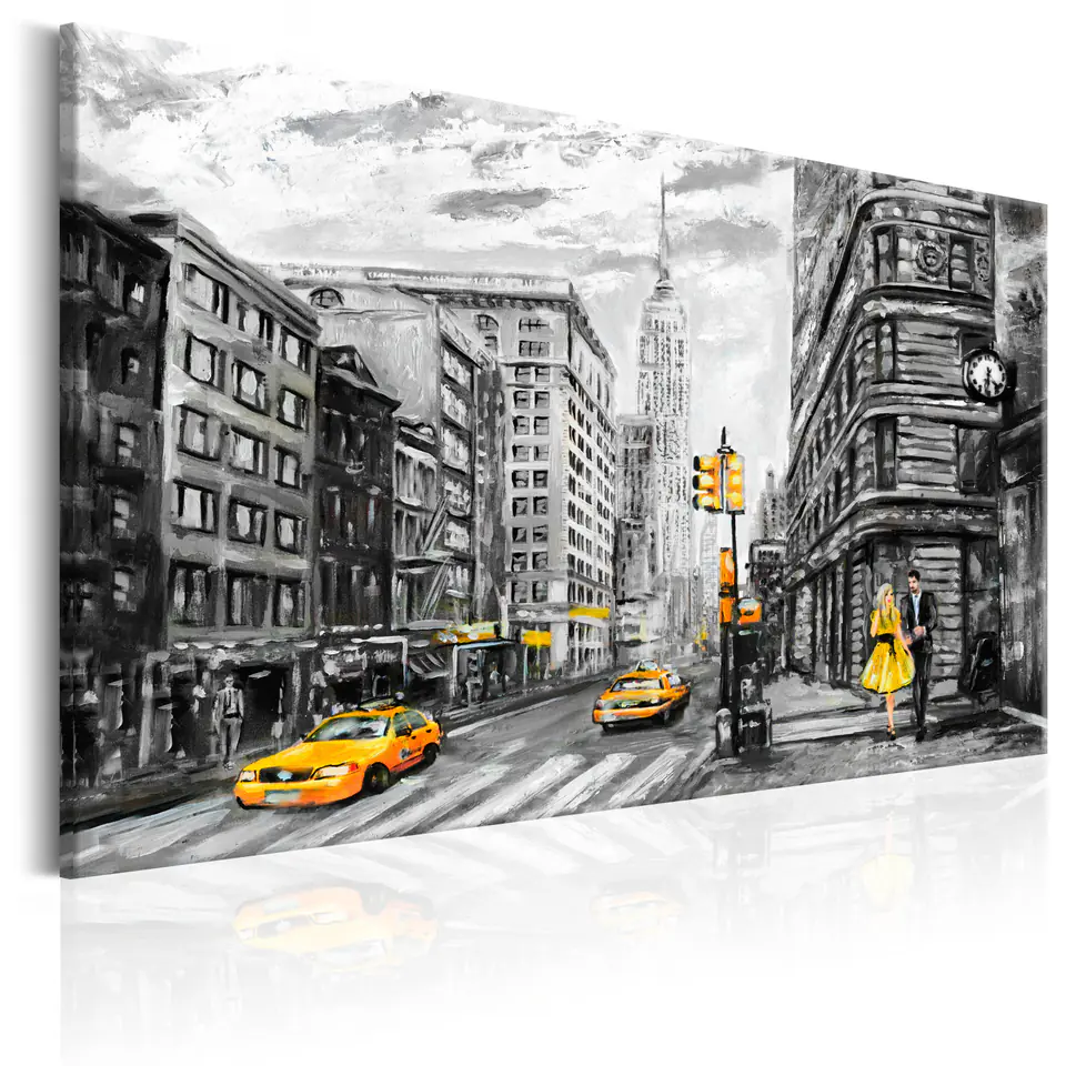 ⁨Obraz - Spacer w Nowym Jorku (rozmiar 120x80, wykończenie Premium Print)⁩ w sklepie Wasserman.eu