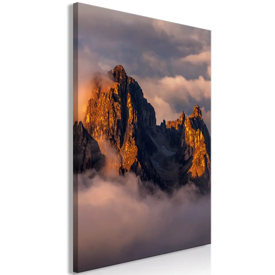 ⁨Image - Mountains in the clouds (1-piece), vertical (size 40x60)⁩ at Wasserman.eu