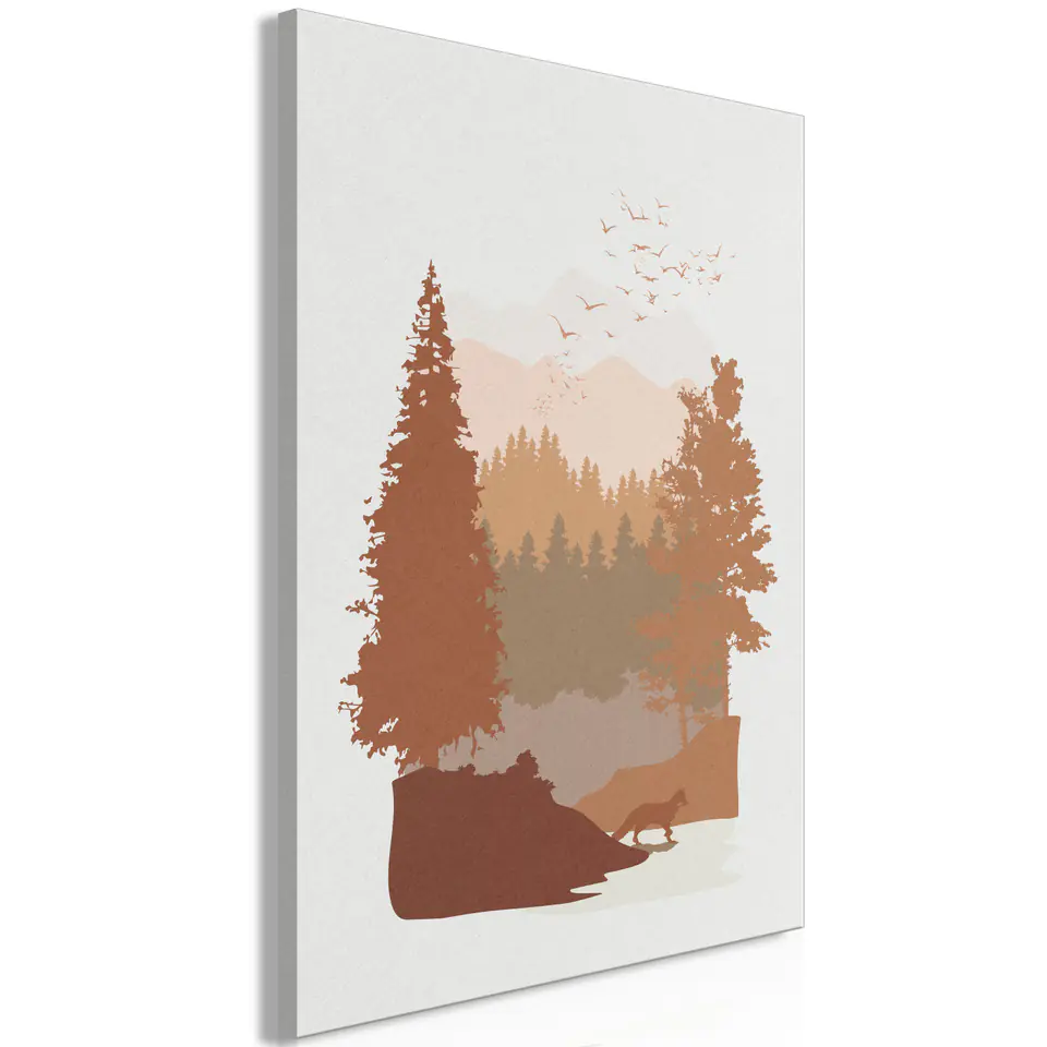 ⁨Painting - Autumn in the mountains (1-piece) vertical (size 40x60)⁩ at Wasserman.eu